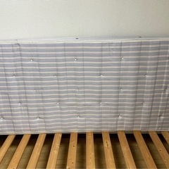 西川リビング　木製　シングルベッド　フレーム　マットレス　の画像