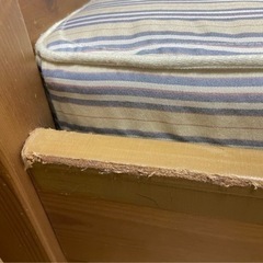 西川リビング　木製　シングルベッド　フレーム　マットレス　の画像