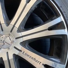 ※ジャンク※アルミホイール Lowenhart タイヤ R19の画像
