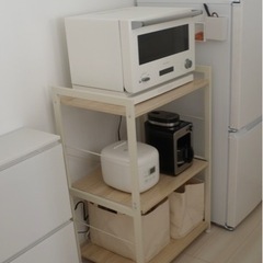 3段ラック キッチン の画像