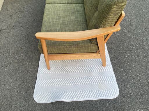 【東谷/あづまや】Henry Bassum ヘンリー バッスム 3人掛ソファ グリーン RTO-931GR 定価¥159,500(税込