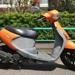 値下げ‼︎【美品】 原付 スズキ レッツ4  オレンジ 4st S33の画像
