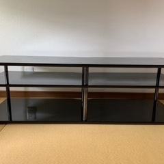 中古品　テレビ台　黒