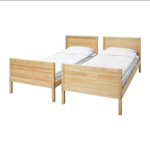 IKEA イケア　二段ベッド（シングル2つにもなります）