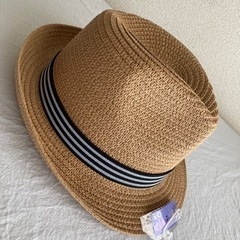 💎claire's クレアーズ 麦わら帽子 リボン ストライプ ストローハット💍の画像