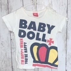 ⑦古着BABY DOLL Tシャツ　90サイズ