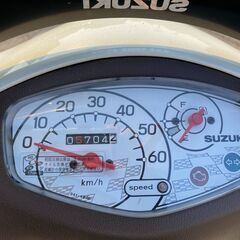 レッツＧ　２０１５年式新型レッツの上級仕様車（50cc）　走行約５７００km　実動車　セル、キックとも一発始動　の画像