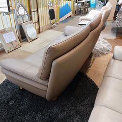 カリモク　ＺＴ８３シリーズ　本革長椅子＆スツール　【愛品倶楽部柏店】の画像