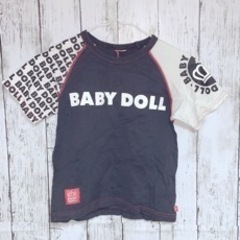 【14】古着BABY DOLL Tシャツ　110サイズ