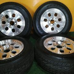 No.834　ダンロップ　GRANDTREK　AT3　215/70R16　2020年製　　DAYTONA　デイトナ　16ｘ7Ｊ　5穴　PCD114.3　