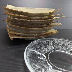 昭和レトロ ガラス小皿 10枚の画像