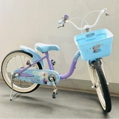 自転車 18インチ　アナ雪　エルサ の画像