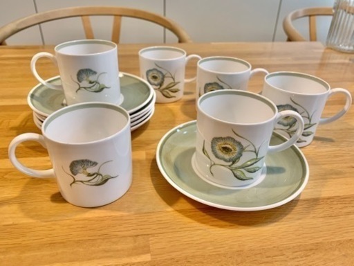 アンティーク食器　susie cooper 6客セット
