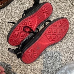コンバース　黒リボン　24.5の画像