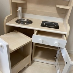 子ども用おままごとキッチン　ホワイトの画像
