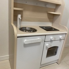 子ども用おままごとキッチン　ホワイトの画像