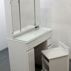 ISSEIKI/一世紀 コレオ ドレッサー 3面鏡 幅80 スツ...