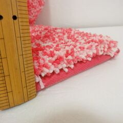 【未使用】ふかふかシャギー ラグ　75cm×90cm　ピンク　ラグマット　カーペット　洗濯機洗いの画像