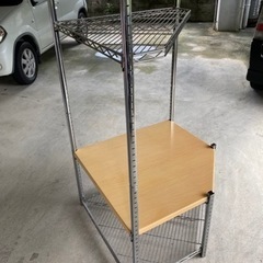 ✨値下げしました✨スチールラックのテレビ台🖥 2000円⇒1500円の画像