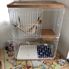 [お取引き中]キャットゲージ二階建て