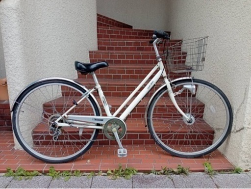 【27インチ自転車】6段変速　LEDオートライト付　BAA適合　鍵新品❗️スペアキーあり　若林自転車　浜大津店SALE❗️