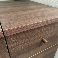 【引き取り先決まりました】ダークブラウン　ドレッサーの画像