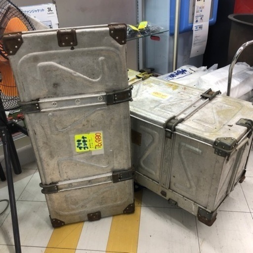 レトロ調　ブリキコンテナ　在庫2台のみ
