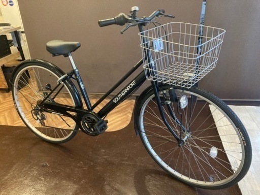 【前後タイヤ・チューブ新品！】6段変速　27インチ　自転車　ブラック