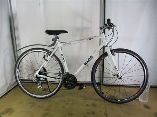 B950★23800円★整備済み スポーツ中古自転車 GIOS　ミストラル　52ｃｍ　ホワイト【クロスバイク】