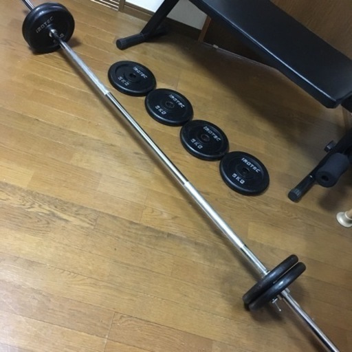 筋トレセット　ダンベル(iROTEC)トレーニングベンチ　