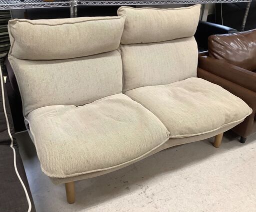 無印良品 2人掛けソファ ファブリックソファ NA 【ユーズドユーズ名古屋天白店】 J1782