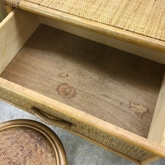 ドレッサー　鏡台　籐の画像