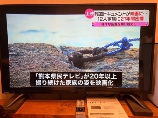 43型/ 東芝・REGZA/43C310X/ 2017年製 ： 4K/外付けHDD対応/ W録画/ 無線LAN/ NET動画