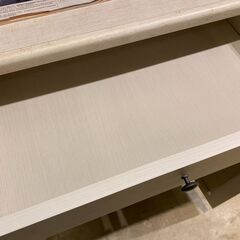 宇都宮でオシャレな家具を探すなら『オトワリバース！』レンジ台 ミドルレンジボード オフホワイト ニトリ 中古品の画像