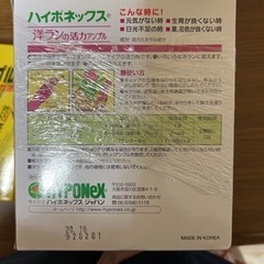 洋ランの活力アンプルの画像
