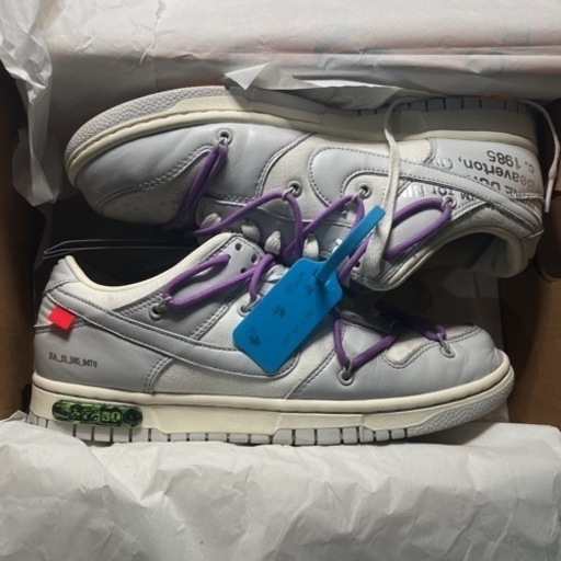 NIKE × OFF WHITE DUNK LOW 1 OF 50 DM1602-125 26.5cm