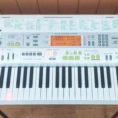 CASIO LK-58 光ナビゲーションキーボード スタンド付 マイク付の画像