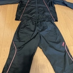 ウィンドブレーカー上下レディース可愛いピンクアクセント
