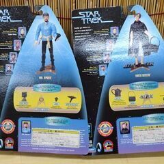 未開封 Playmates STAR TREK フィギュア 2体セット WARP FACTOR SERIES 3 MR.SPOCK EDITH KEELER スタートレック☆ 札幌市 豊平区 平岸の画像