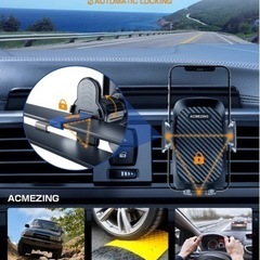 【新品未使用】スマホホルダー 車  車載ホルダー【業界新型フック式+粘着ゲル吸盤型登場】スマホスタンド 車 カー用品 すまほほるだー 車 エアコン吹き出し口＆粘着ゲル吸盤兼用 2in1 携帯ホルダー 片手操作 すまほスタンド 伸縮アーム 360度回転 手帳型ケース対応 安定性アップ 取り付け簡単 車用品 ホルダ 日本語説明書付き 全機種対応iPhone/Samsung/Sony/Galaxy/OPPO/SHARP/などの画像