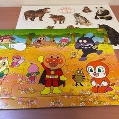 パズル２点　アンパンマンとどうぶつ