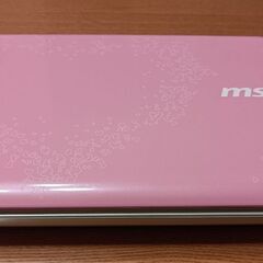 MSI Wind Notebook WinXP ミニノートＰＣ マイクロソフトオフィス搭載 動作品 小さくてピンク色がかわいい！の画像