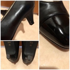 Media femme 本革パンプス 23.5cmの画像