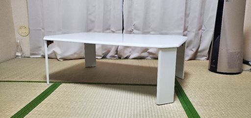 座卓-ホワイト-幅90x奥行60x高さ32