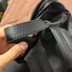 オロビアンコの黒ナイロンリュックの画像