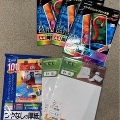 A4 フォトペーパー、名刺、DVD用紙などの画像