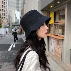 【新品・未使用】帽子 レディース（ブラック）の画像