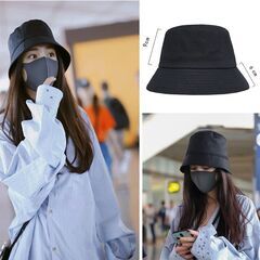 【新品・未使用】帽子 レディース（ブラック）の画像