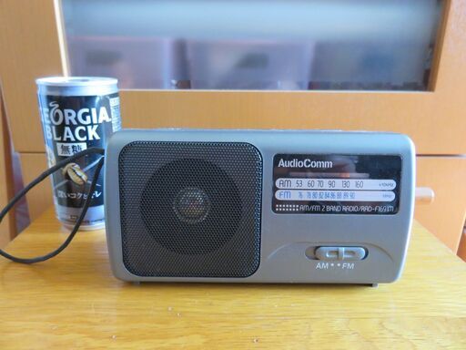 Audio Comm AM/FMポータブルラジオ RAD-F1691M  （中古品）