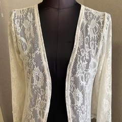美品❣️レース　ロングカーディガン